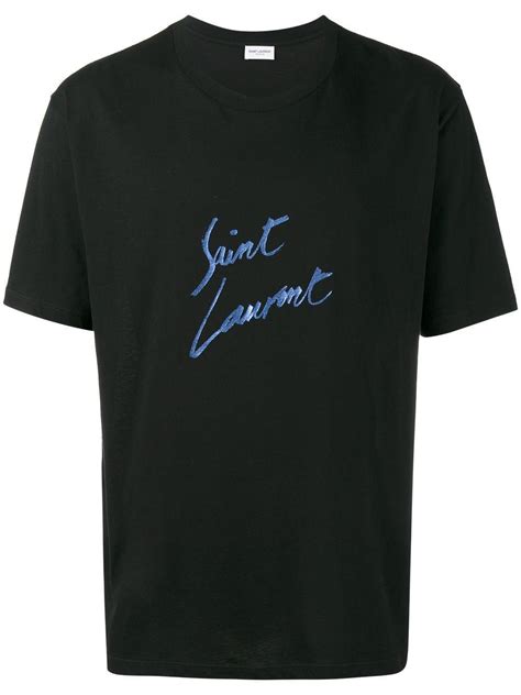 yves saint laurent signature t shirt|saint laurent graphic t shirt.